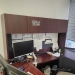 Links Mahogany Bow Front U Suite Office Desk w/ Overhead Storage